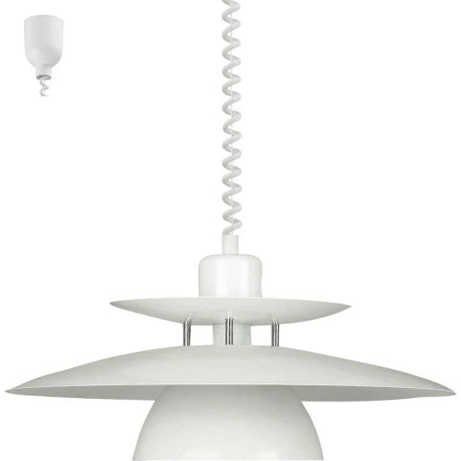 Eglo Brenda pendel med hejs, hvid, 43 cm
