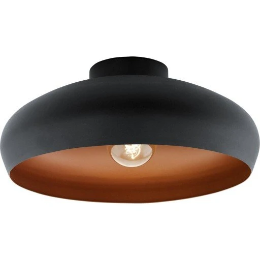 Eglo Mogano loftlampe, sort/nøddefarvet, 170x400 mm