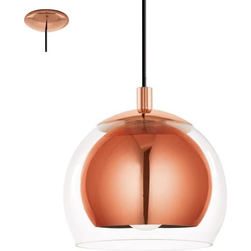 Eglo Rocamar Pendel i kobber og glas