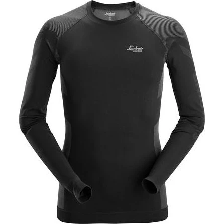 T-SHIRT LÆ SORT/GRÅ XL