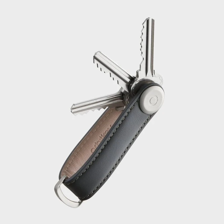 Orbitkey Premium Læder 2.0 Nøgleholder - Koksgrå
