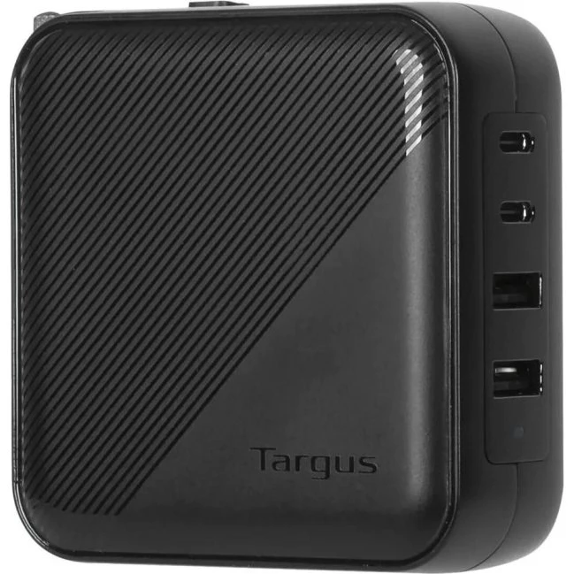 Targus PowerElite 100W GaN 4-port Rejseadapter - Sort
