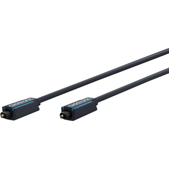 ClickTronic Toslink-kabel 1,0 m, guldbelagt, POF