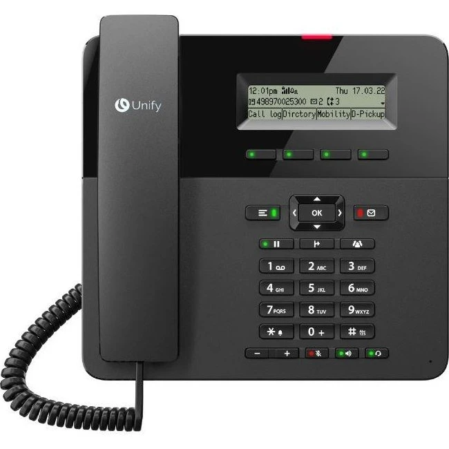 Unify OpenScape CP210 Analog Telefon, Sort