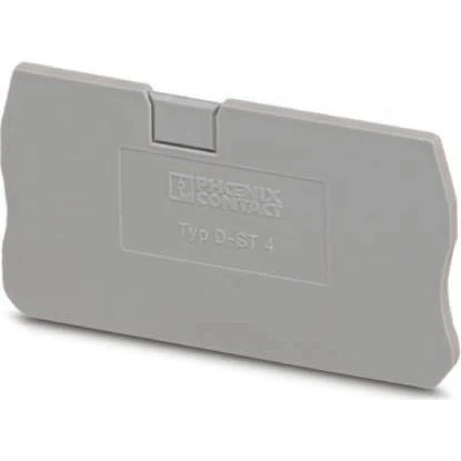 Endeplade D-ST 4 - 3030420, grå, 55,9 x 2,2 x 29 mm