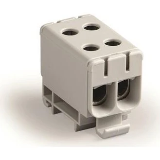 Dobbel klemme 2,5-50mm² grå 800V Cu/Al