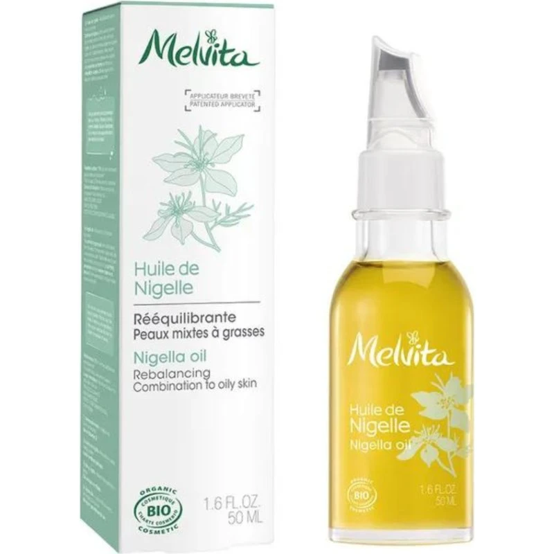 Melvita Økologisk Sort Frøolie 50ml – Rensende & Tonende Ansigtsolie