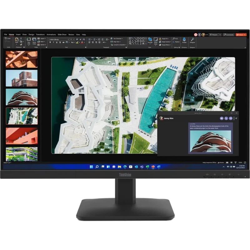 Lenovo ThinkVision S27-4e 27" IPS 100Hz FHD skærm - ravnsort