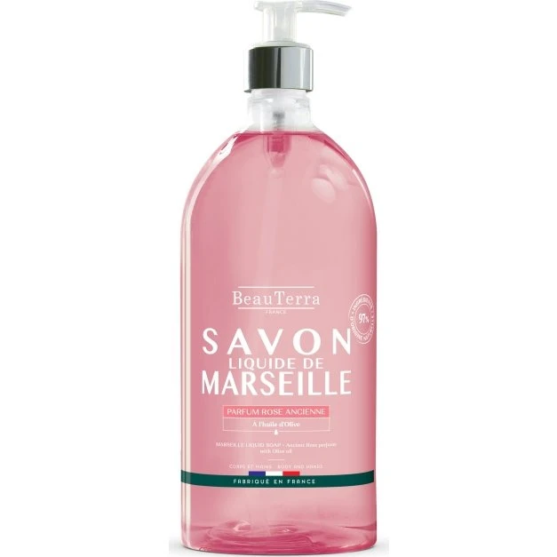 BeauTerra Marseille Flydende Sæbe Rose Ancienne 1L