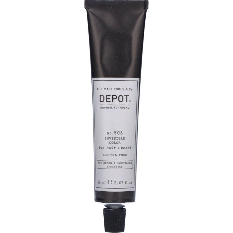 Depot NO. 506 Invisible Color Titanium 60 ml – Ammoniakfri Hår- og Skægstift