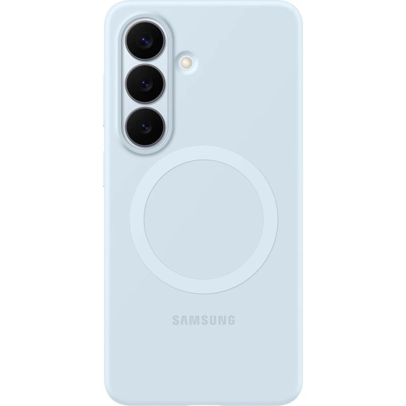 Samsung Galaxy S26 Magnet Silikoneetui - Lyseblå