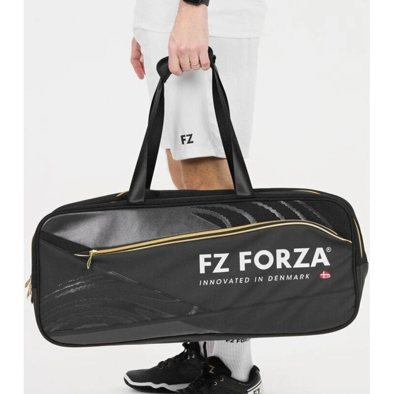 Forza Tour Line Square Badmintontaske 35L – Sort/Guld