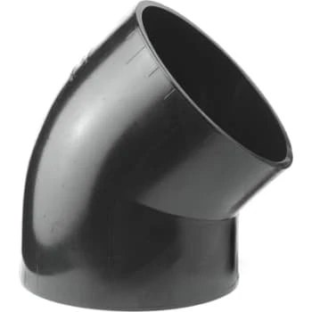 Geberit PEH 45° bøjning 160 mm sort