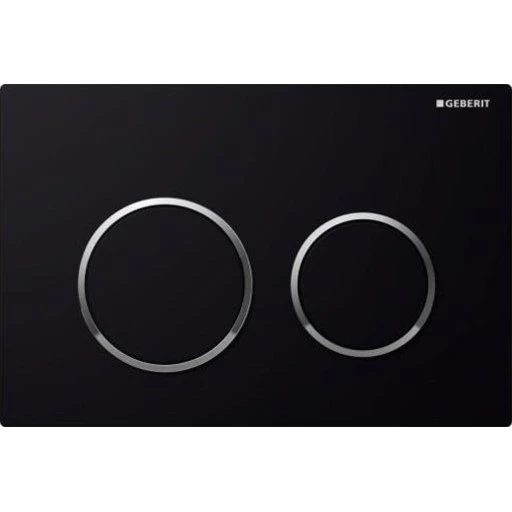 Geberit Omega 20 Betjeningsplade, Sort/Krom