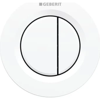 Geberit Omega 01 Rund Trykknap, Hvid