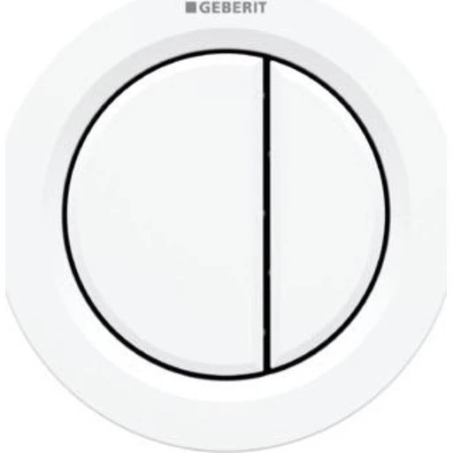 Geberit Omega 01 Round trykknap hvid, til gips