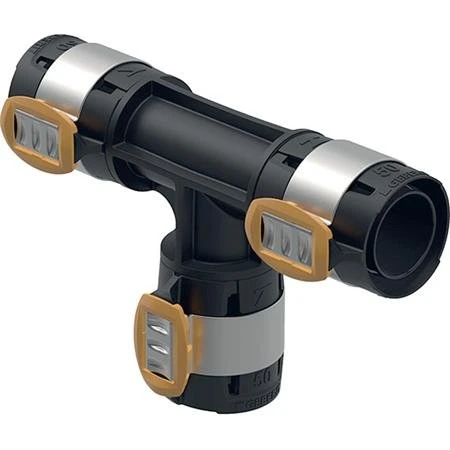 Geberit Flowfit T-stykke lige PPSU 50 mm