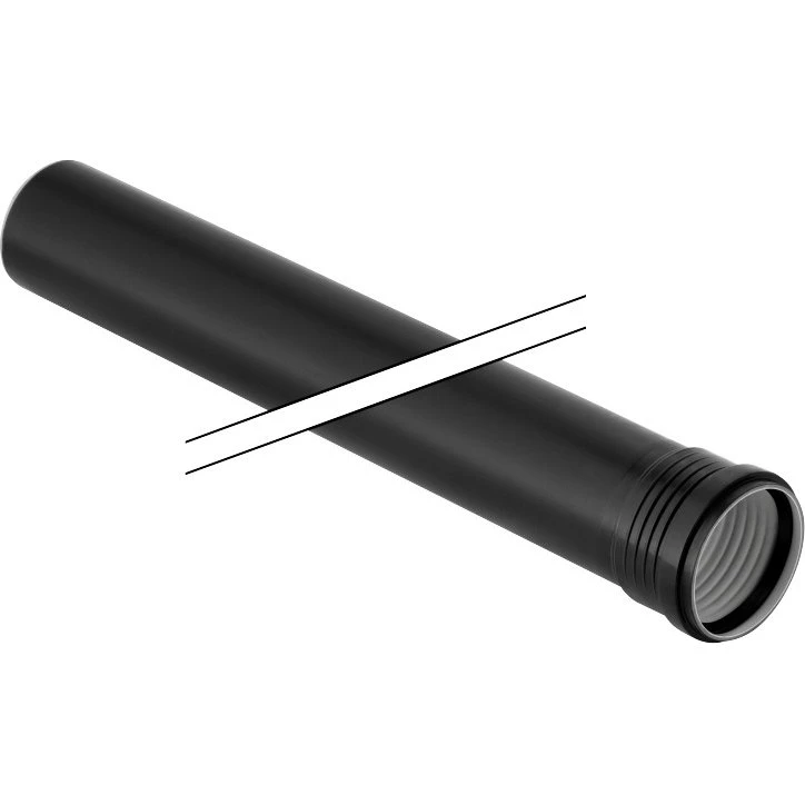 Geberit Silent PP rør Ø75 x 2000 mm, 1 muffe