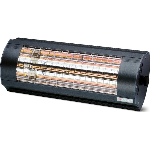 Solamagic Eco+ Pro 2000, lofthængt terrassevarmer, 2000W, jet-black