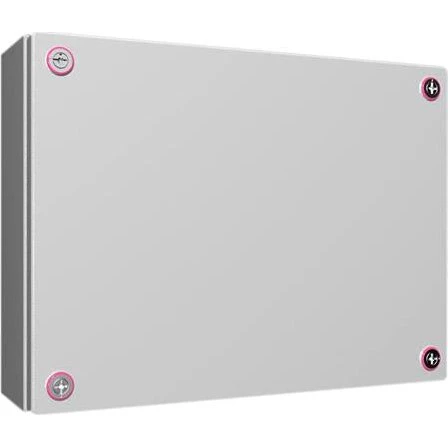 KX Klemmekasse 400x400x120 mm, stålplade, med låg