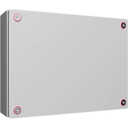 KX Klemmekasse 400x300x120 mm, stålplade, med låg