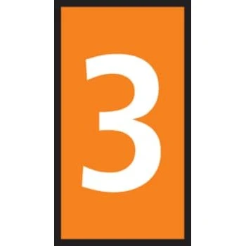WIC Ledningsmærke 3 Orange W2