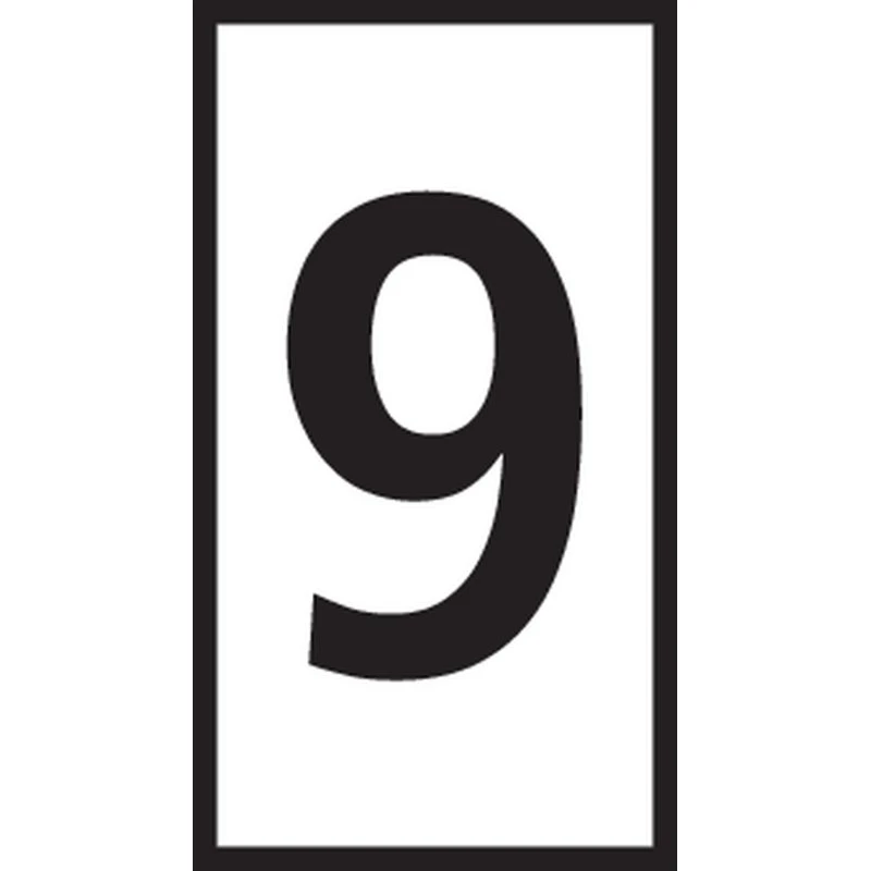 WIC Ledningsmærke 9 Hvid W2