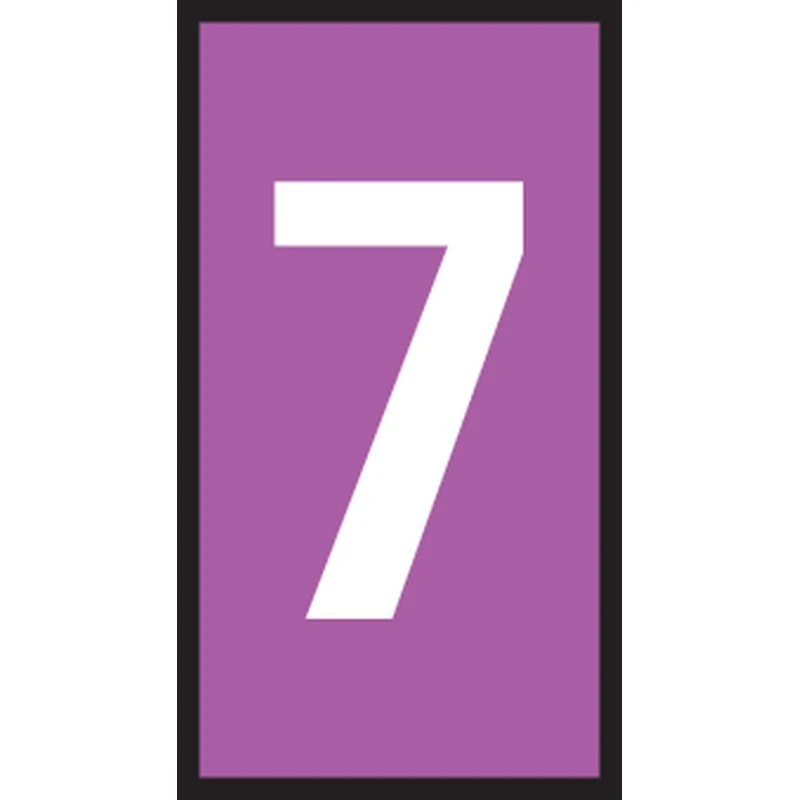 WIC Ledningsmærke 7 Violet W3 (100 stk)