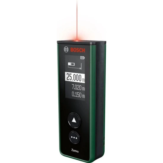 Bosch Zamo Laserafstandsmåler 25 m, Sort/Grøn