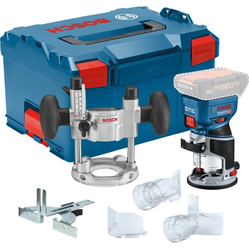 Bosch GKF 18V-8 Kantfræser, Sort/Blå, 30000 rpm
