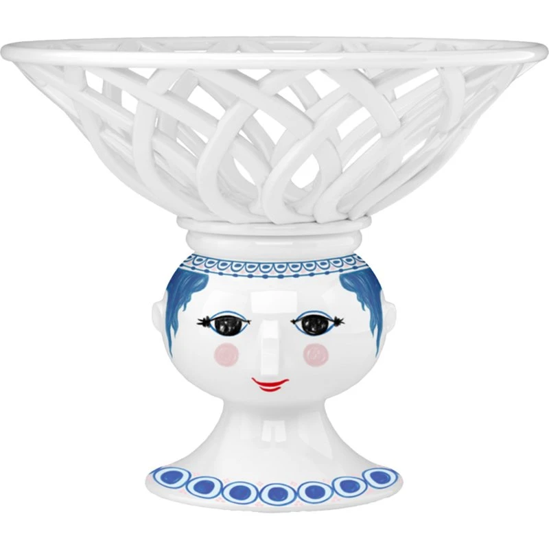 Bjørn Wiinblad Dora Frugtskål 25 cm, blå