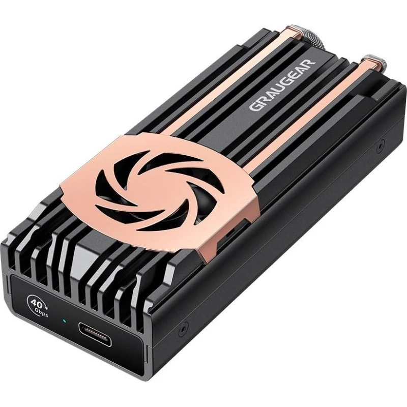 Graugear GM2U440GF M.2 SSD-kabinet USB4 40 Gbit/s, sort
