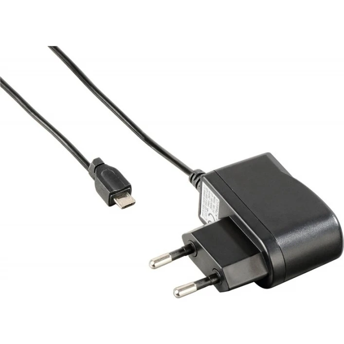 Hama Lader MicroUSB 220V 1A Sort