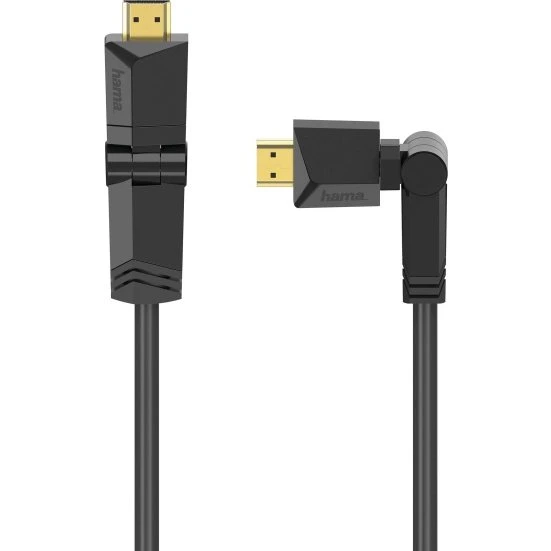 Hama HDMI Ethernet High Speed 3m Rotation Guldbelagt