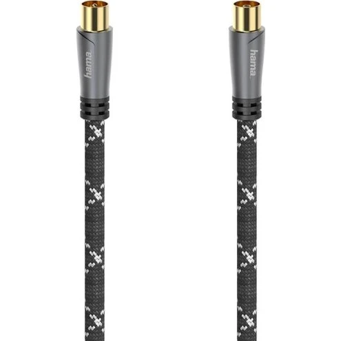 Hama Antennekabel 1.5m 120dB sort/grå