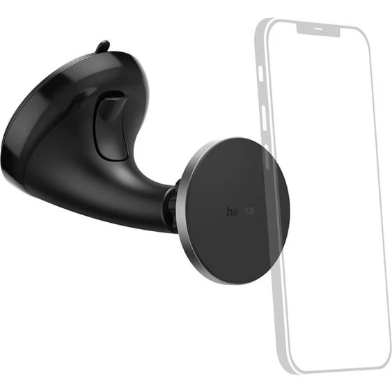 Hama Mobilholder Magnetisk til Forrude, Sort