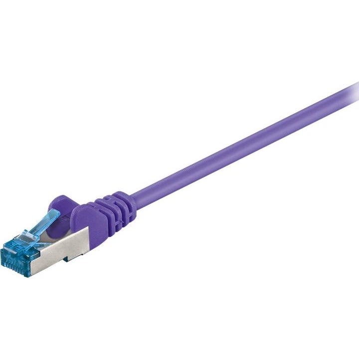 Goobay CAT 6a S/FTP 25 cm Lilla Netværkskabel