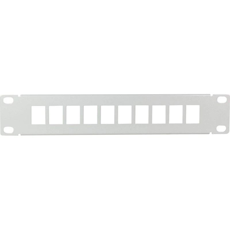LogiLink 10" Keystone Patchpanel, 10-port, Grå