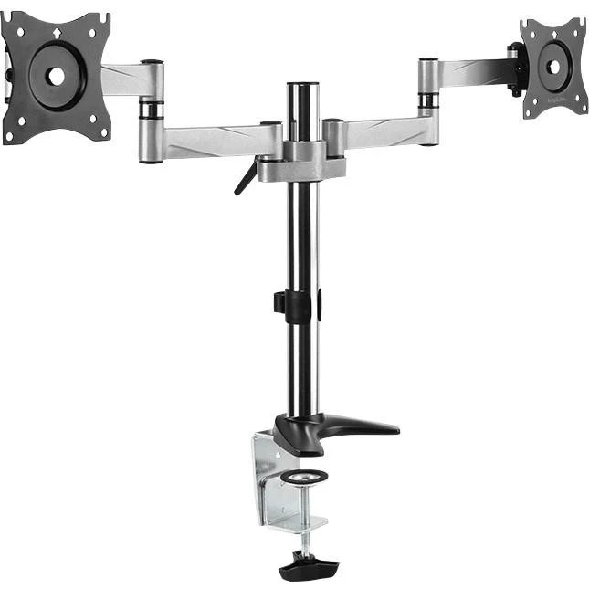 LogiLink BP0077 Dobbelt skærmholder 13-27" - sort/rustfrit stål