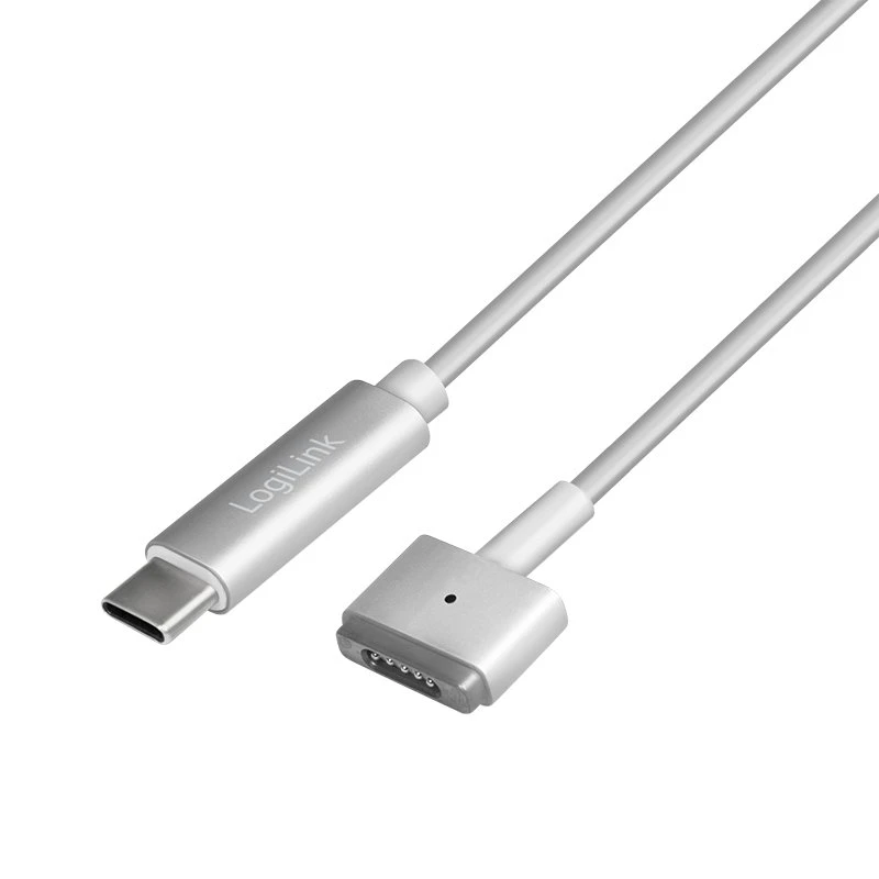 LogiLink USB-C til MagSafe 2-kabel, 1,8 m, sølv
