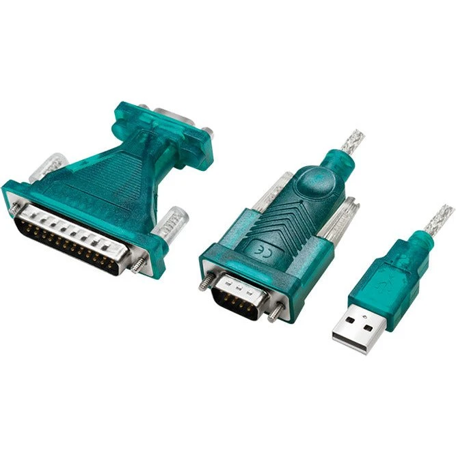 LogiLink USB 2.0 til DB9/DB25 RS232 Adapter 1,3m