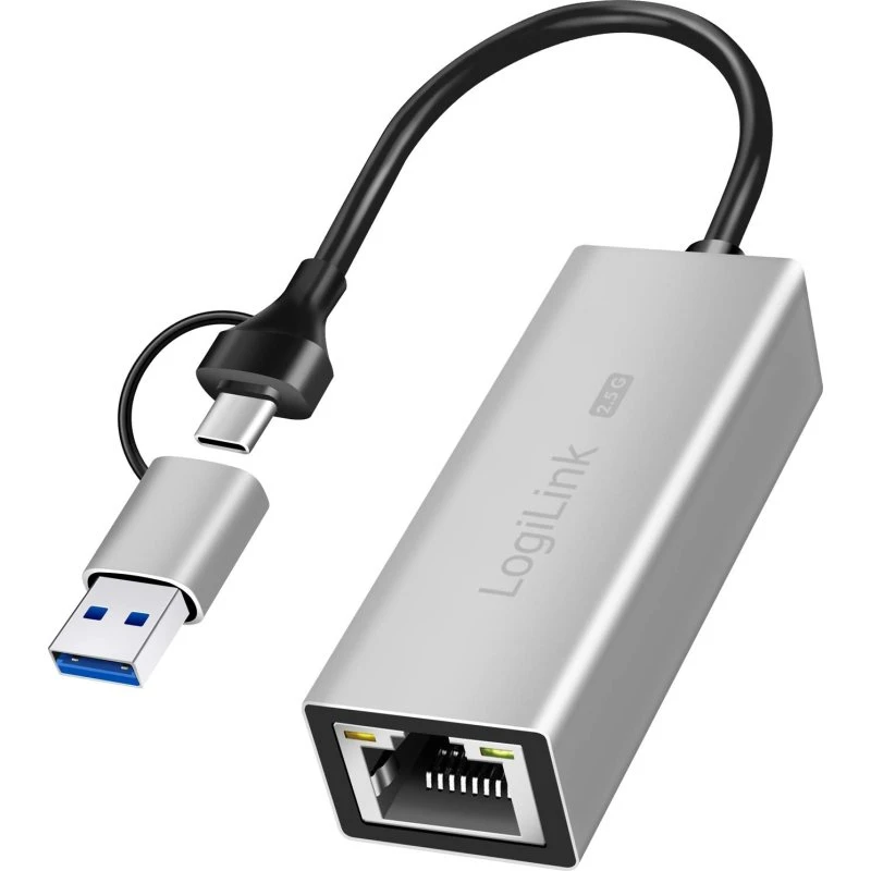 LogiLink USB-A/USB-C 2,5G Ethernet-adapter