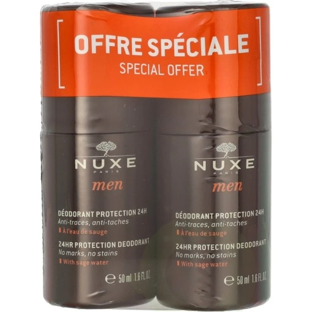 Nuxe Men 24HR Protection Deo Roll-On Duo Set 2x50ml