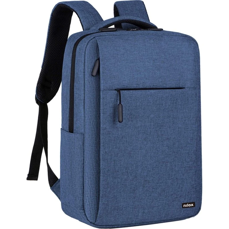 Nilox Ryggsæk 15,6" Blå, Vandafvisende, 3 Lommer