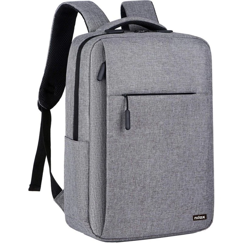 Nilox Ryggsæk 15,6" Grå, Vandafvisende, Polyester