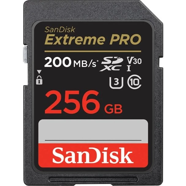 SanDisk Extreme Pro SDXC 256 GB UHS-I 200MB/s V30