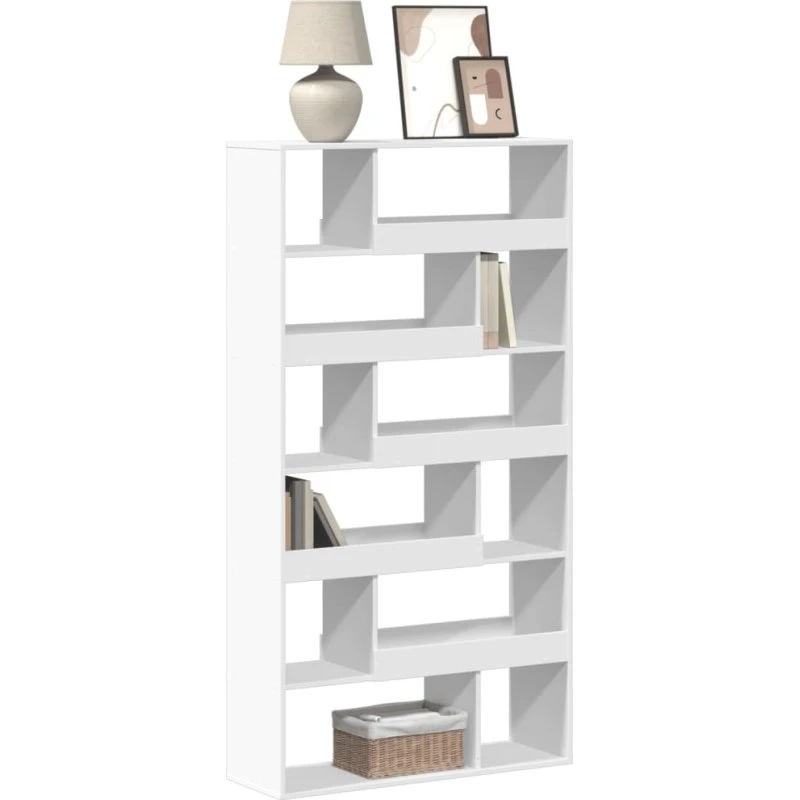 vidaXL bogreol 100x33x187,5 cm hvid konstrueret træ