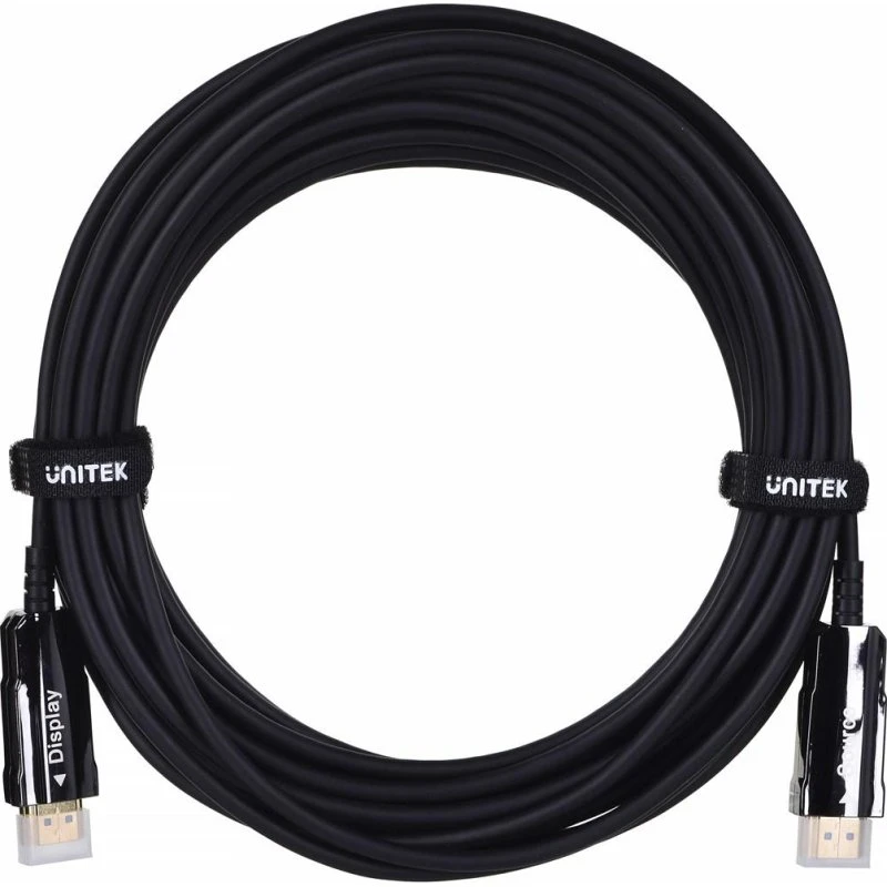 Unitek HDMI 2.0 AOC-kabel 10 m, 4K@60 Hz, sort