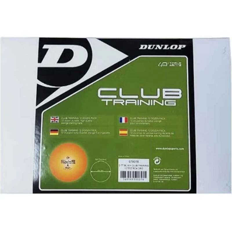 Dunlop Club Training bordtennisbolde 144 stk. – orange
