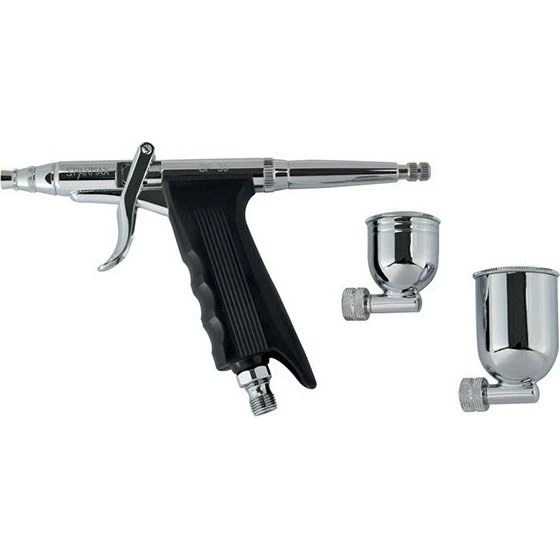 Sparmax GP-35 0,35 mm Airbrush med 2 metalkopper